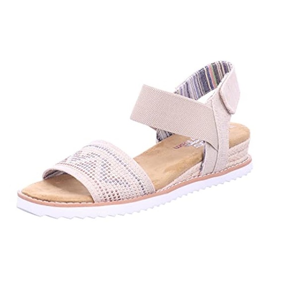 BOBS from Skechers Shoes - Skechers Bobs Desert Kiss - Bella Breeze Sandal | Natural/Multi